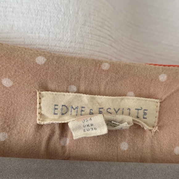 Bright Orange Anthropologie Edme & Esyllte Blouse - Picture 3 of 7